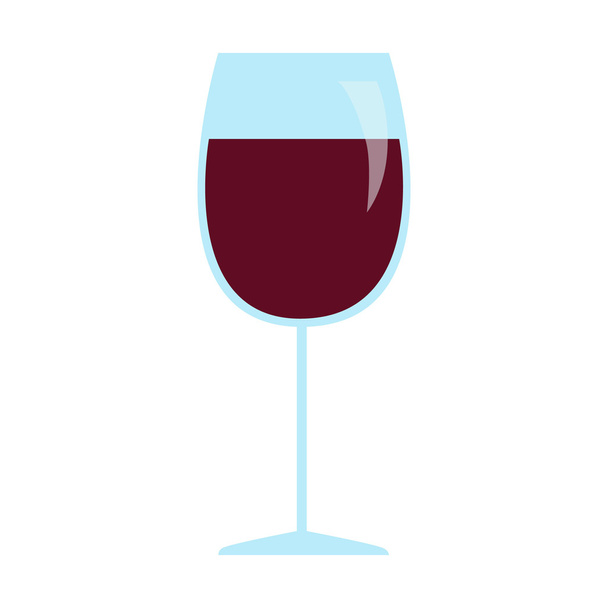 Sklenice vína - Vektor, obrázek