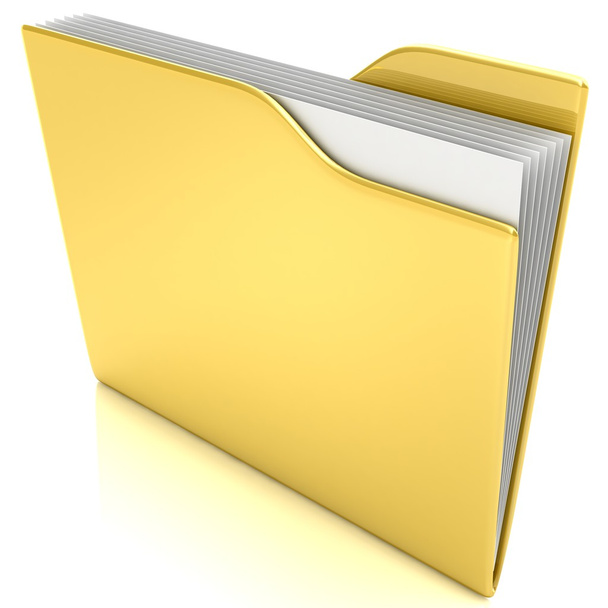 Yellow folder - Φωτογραφία, εικόνα