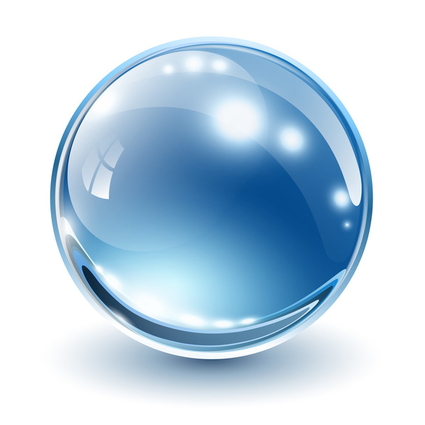 3D glass sphere - Wektor, obraz