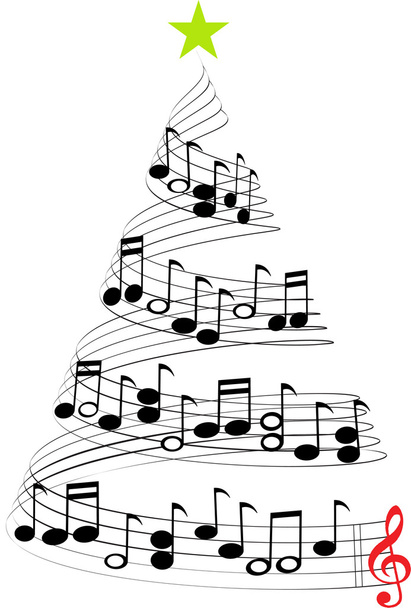 Vánoční hudba strom - Fotografie, Obrázek