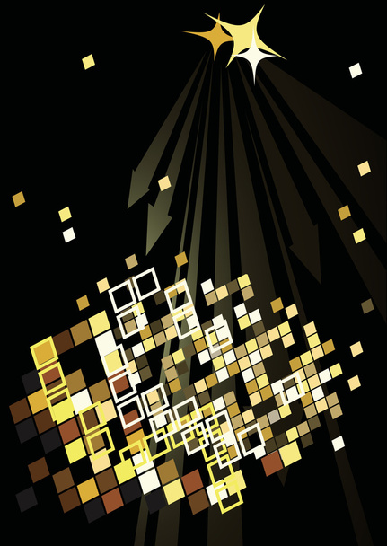 Affiche de fête de danse avec lumières abstraites
 - Vecteur, image