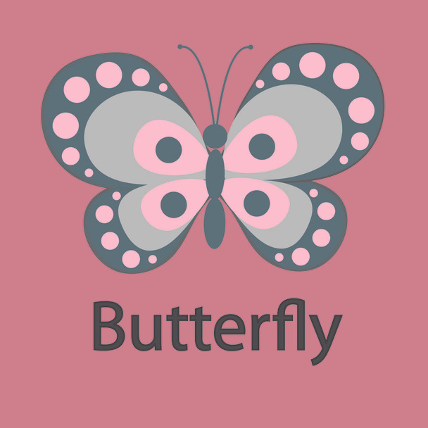 Hermosa mariposa de cerca
 - Vector, imagen