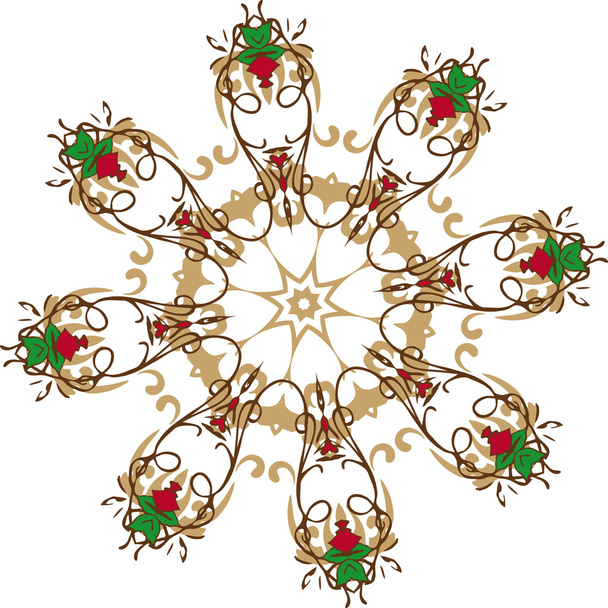 Mandala ethnic indian illustration design - Vektor, kép