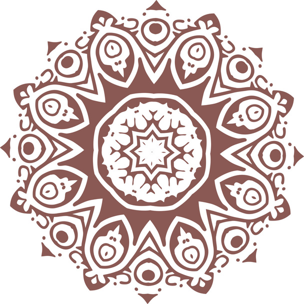 Mandala etnische Indiase afbeelding ontwerp - Vector, afbeelding