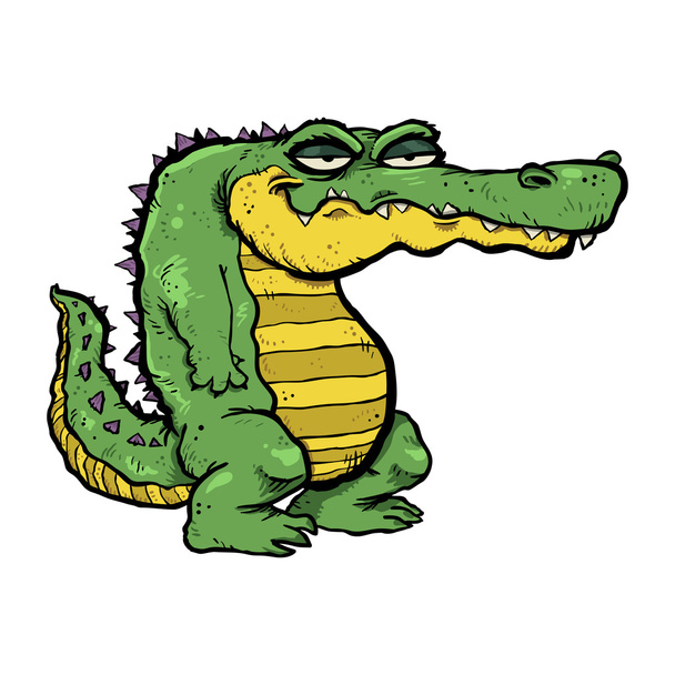 Cartoon alligator vector - Vector, Image