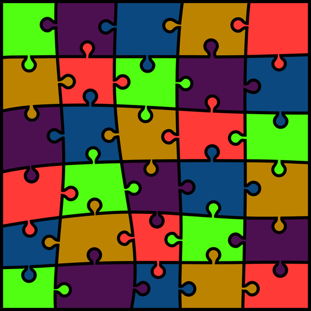 abstrato colorido puzzle fundo
 - Vetor, Imagem