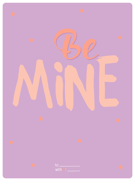 card with and romantic phrase - Vector, Imagen