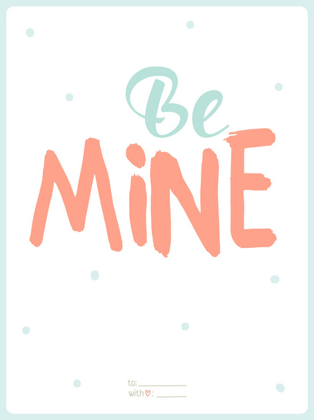 card with and romantic phrase - Vector, afbeelding