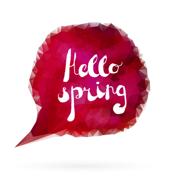 Рукописні слова "Hello spring
". - Вектор, зображення