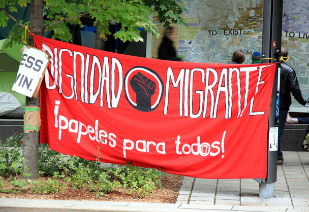 Dignidad migrante nápis - Fotografie, Obrázek