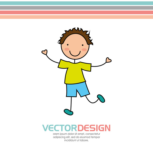милый детский дизайн
 - Вектор,изображение