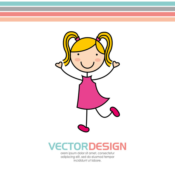 lindo diseño de niños
 - Vector, imagen