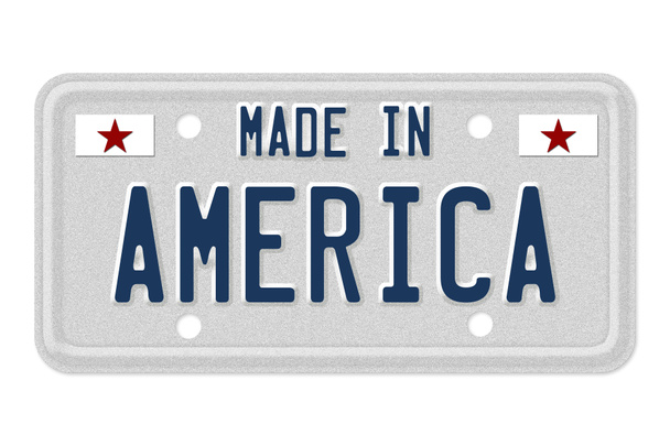 Made in America License Plate - Photo, Image