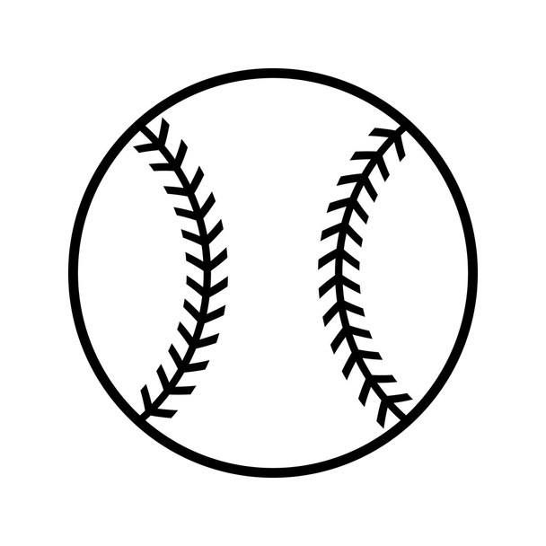 Honkbal vector pictogram - Vector, afbeelding