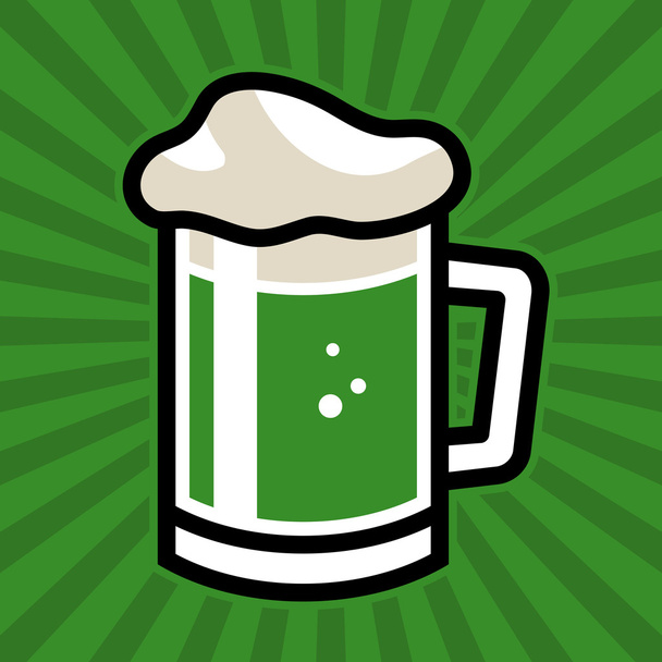 Векторная икона кружки пива
 - Вектор,изображение