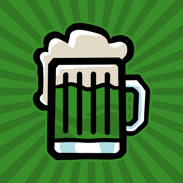 Beer Mug Vector Icon - Vector, Image
