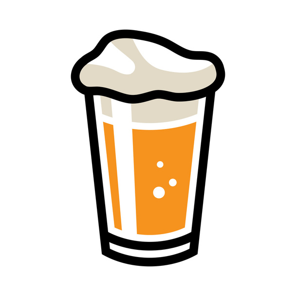 pint bier - Vector, afbeelding