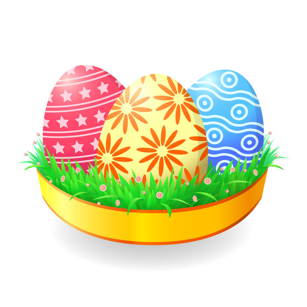 Easter eggs, vector - Vektör, Görsel