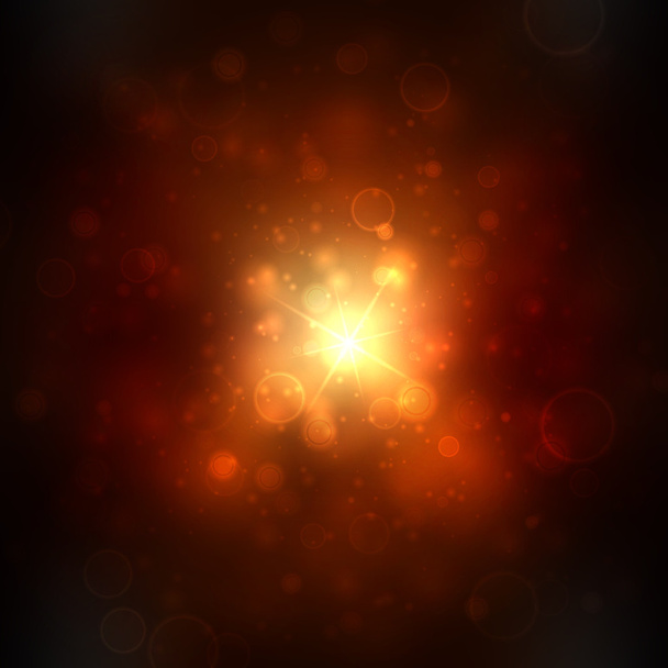 Beautiful golden lights background with many brightness. Bright abstract blurred lights vector background. - Vector, Image