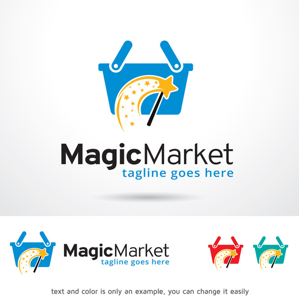 Vector de diseño de plantilla de logotipo de mercado mágico
 - Vector, imagen