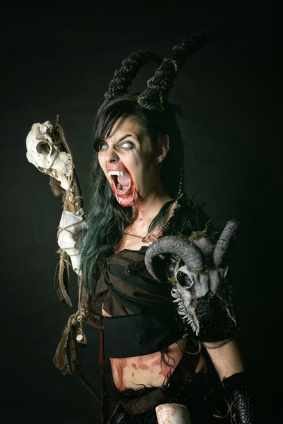 scary sorceress woman - Photo, Image