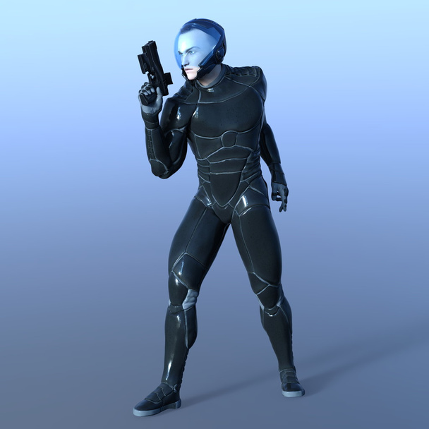 3D CG rendering of a super hero - Fotó, kép