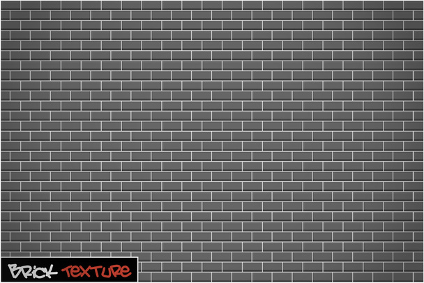 grauer Backstein Textur Hintergrund - Vektor, Bild