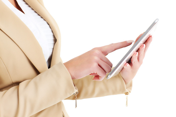 Business woman with tablet - Foto, afbeelding