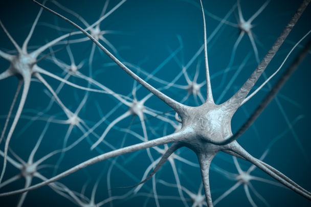 Neuronů v mozku, 3d ilustrace neuronové sítě. - Fotografie, Obrázek
