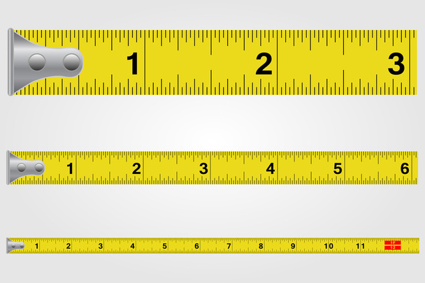 Ilustração da fita métrica
 - Vetor, Imagem