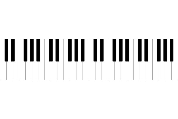 εικονογράφηση πλήκτρα πιάνου - Διάνυσμα, εικόνα