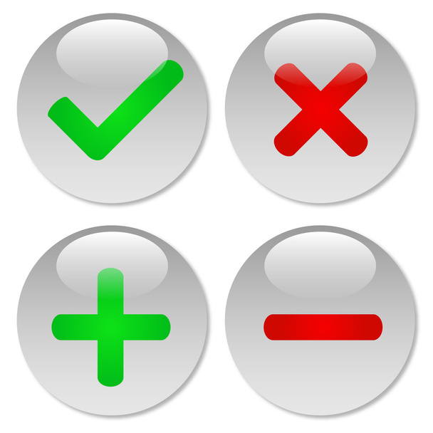 Clear Web Buttons - Vector, Image