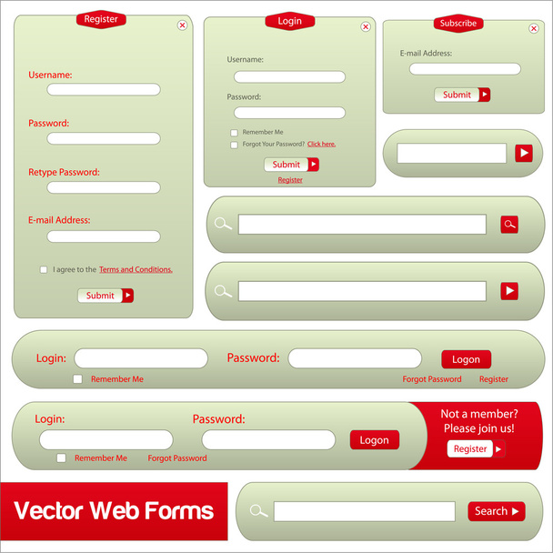 Web Design Template - Vector, Image