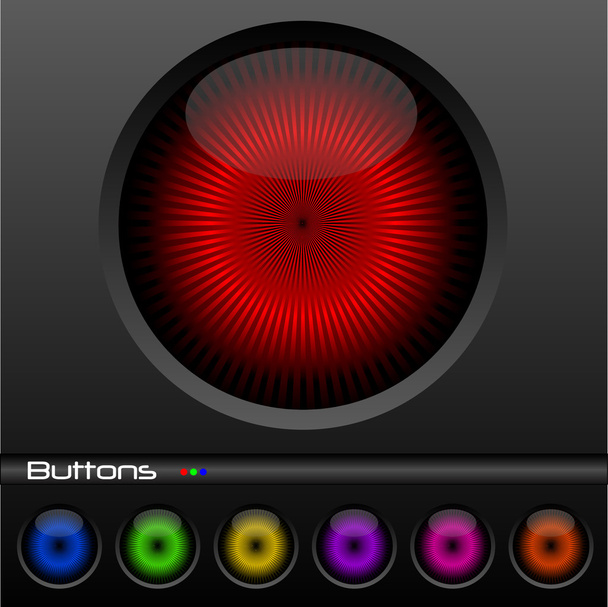 kleurrijke web knoppen - Vector, afbeelding