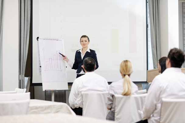 Business woman giving presentation - Foto, Imagen