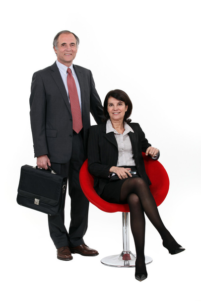 Middle-aged business couple - 写真・画像