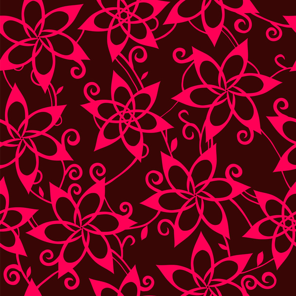 Bright floral background - Vector, Image