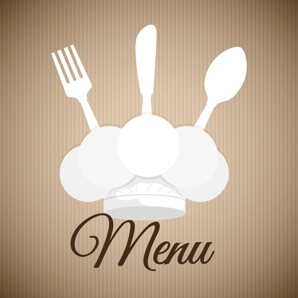 menu e design de alimentos
 - Vetor, Imagem