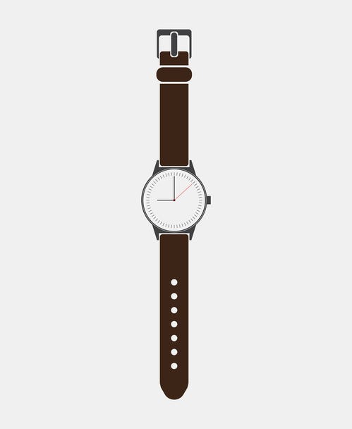 Trendy painted watch on a white background. - Vector, imagen