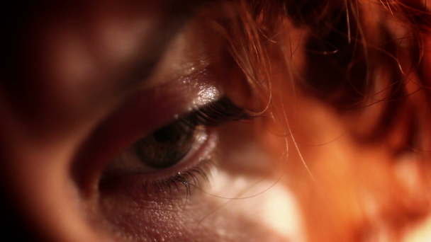 szomorú nő szem - Felvétel, videó