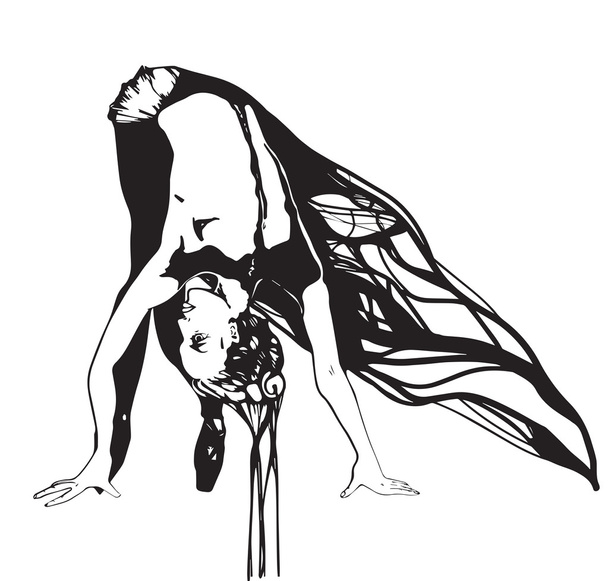 Гімнастка балерина
 - Вектор, зображення
