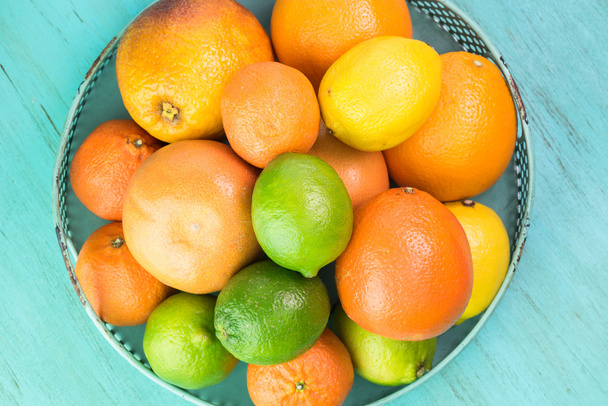 Assortment of citrus fruits. - Фото, зображення
