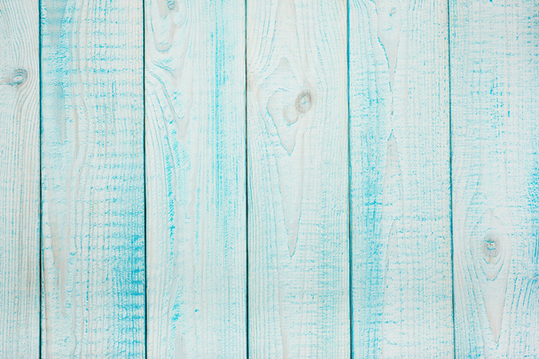 Oude natuurlijke turquoise houten shabby achtergrond  - Foto, afbeelding