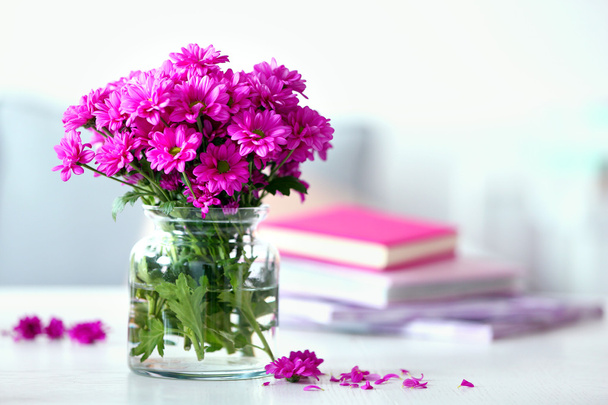 Beautiful flowers in vase  - Zdjęcie, obraz