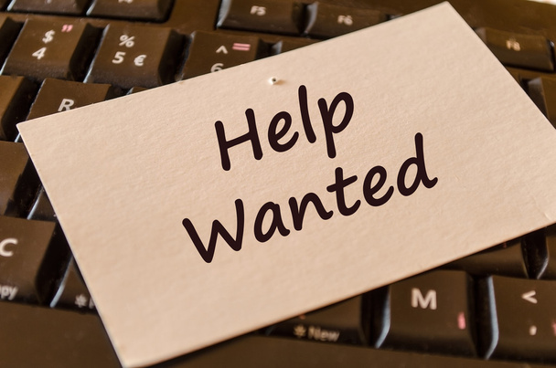 Help wanted text note - Photo, Image