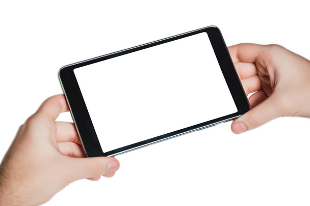 tableta en un fondo blanco, ideas de negocios, ventas en línea, ideas de marco
 - Foto, imagen
