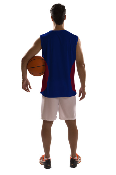 Professional American basketball player with ball.  - Zdjęcie, obraz