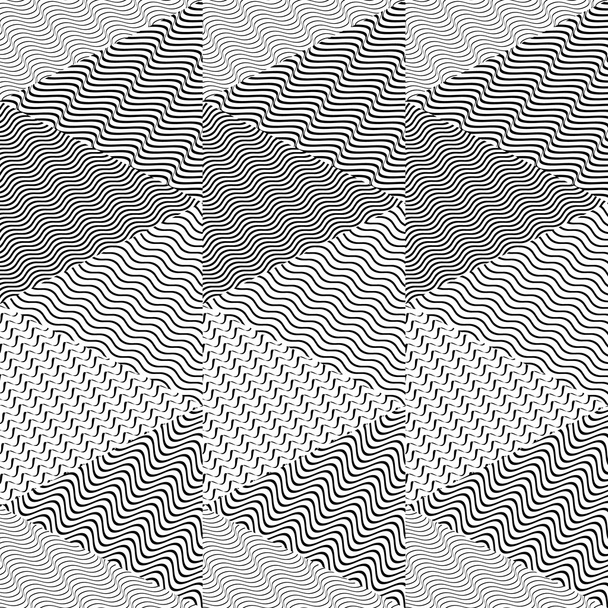 nahtloses Muster mit Dreiecken - Vektor, Bild
