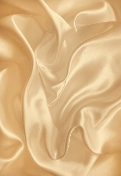 Smooth elegant golden silk or satin texture as background. In Se - Fotoğraf, Görsel