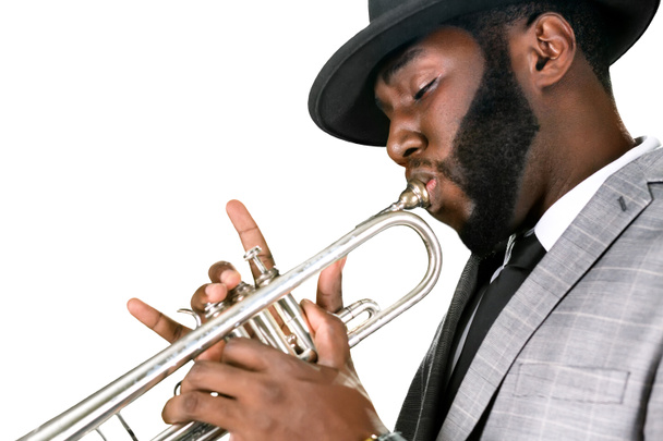 Professional plays the trumpet. - Photo, Image